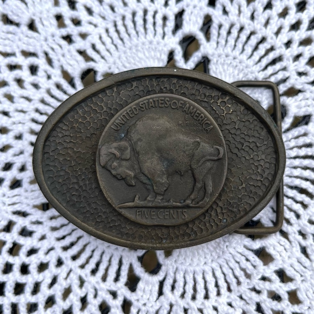 70s Buffalo Nickel Belt Buckle
